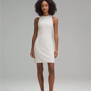 Sleeveless Ivory Sheath Dress